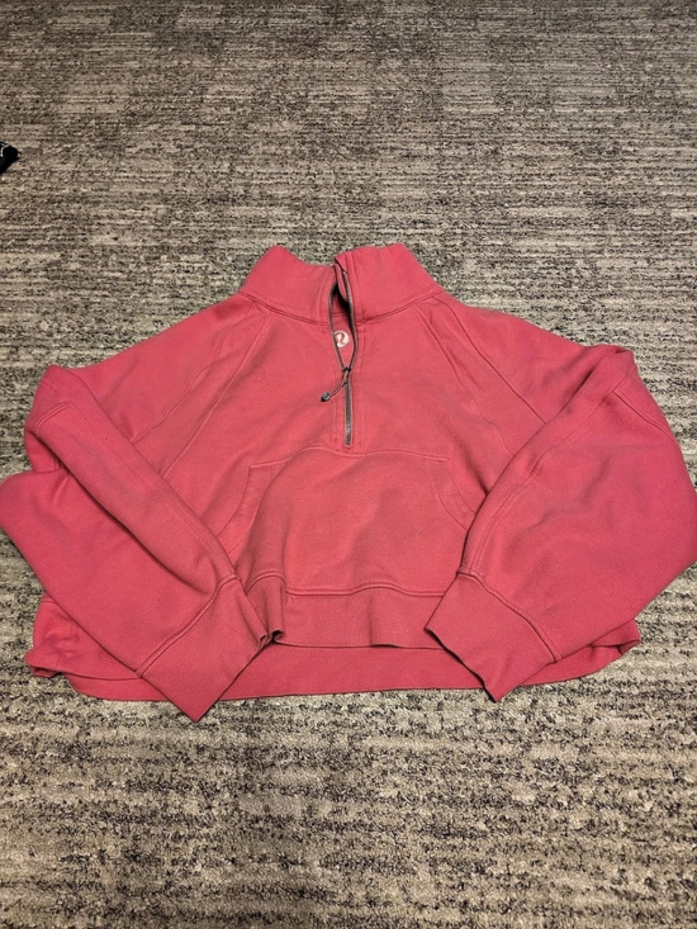 Lululemon Scuba Oversized 1/2 Zip Hoodie Pink Xl/XXL